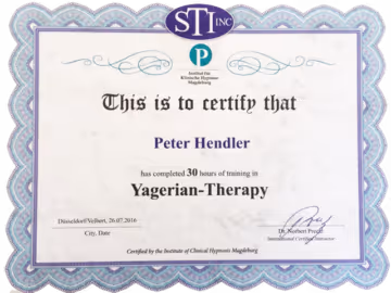 Zertifikat Yagerian-Therapy