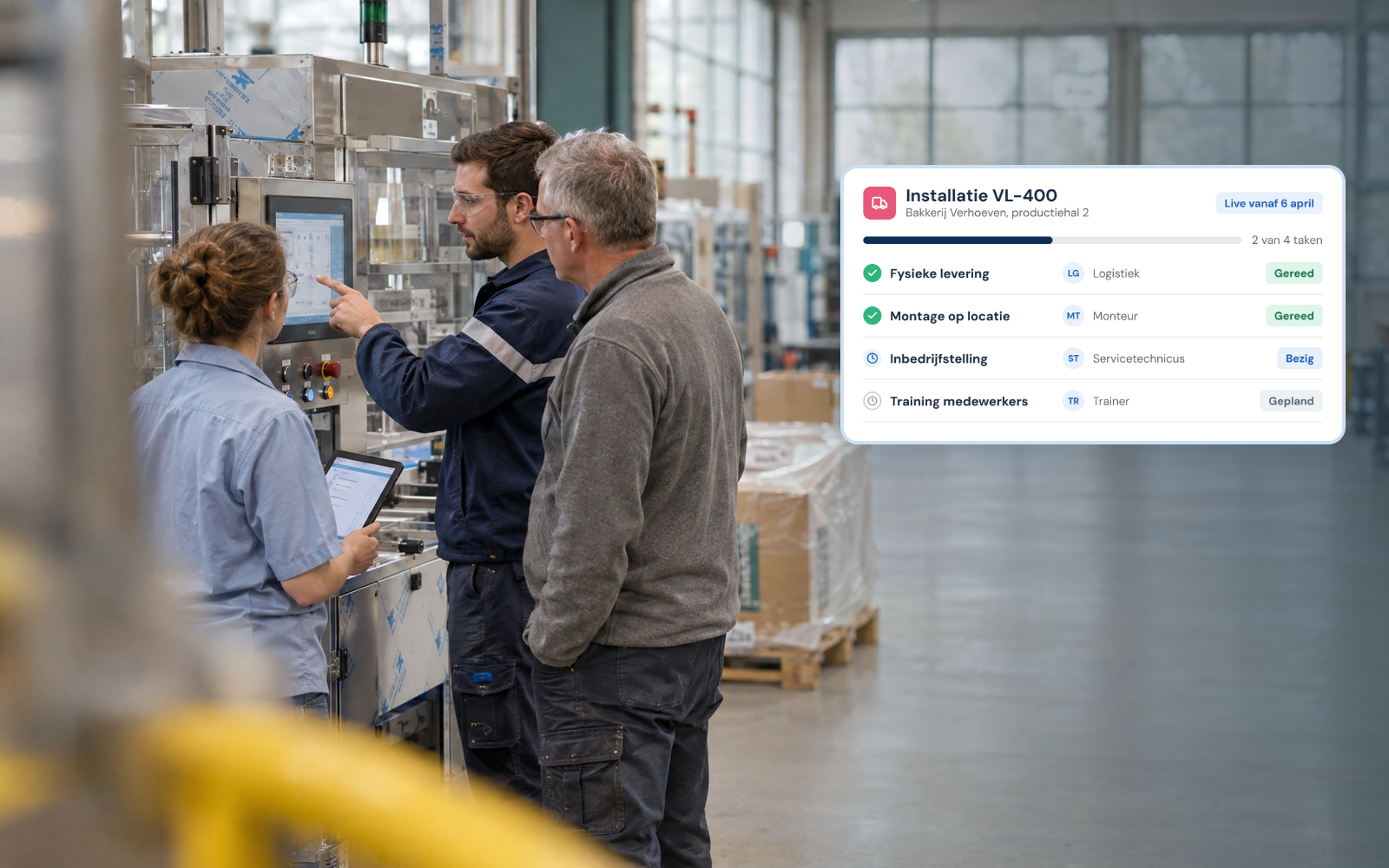 Oplevering en overdracht: inhuizing, fit-out, technische oplevering en portaalaansluiting