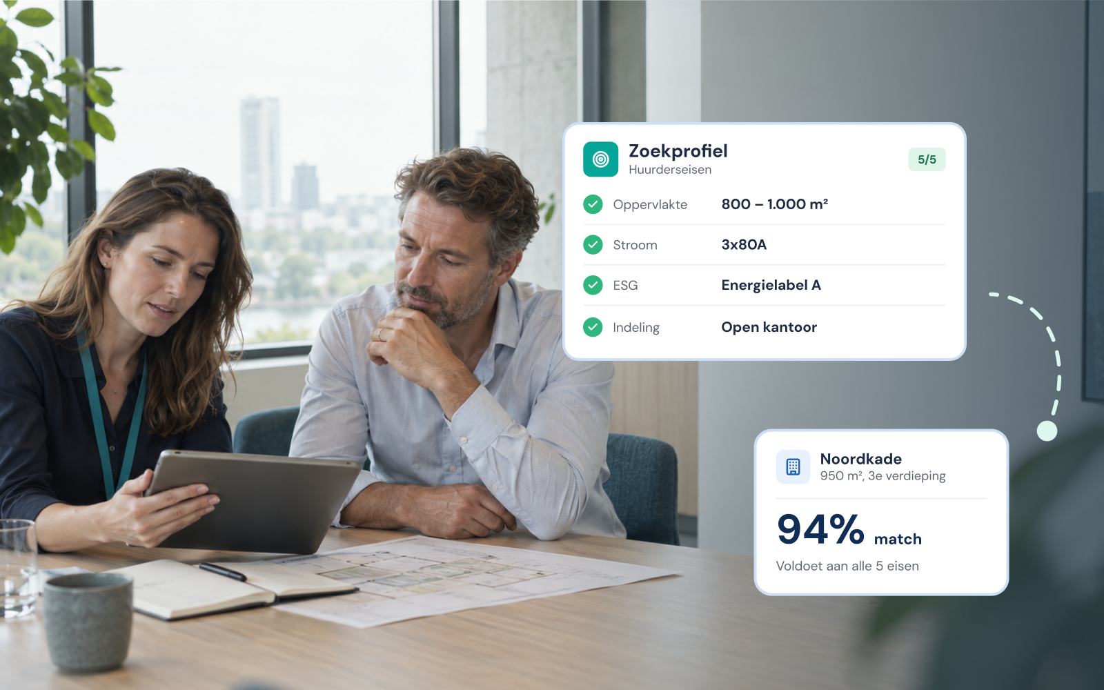 Intake en matching: huurderseisen inventariseren en het juiste object voorstellen