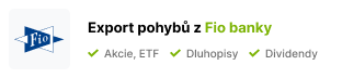 Postup exportu transakcí z Fio banky