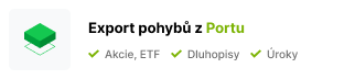 Postup exportu transakcí z Portu