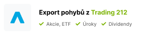 Postup exportu transakcí z Trading 212
