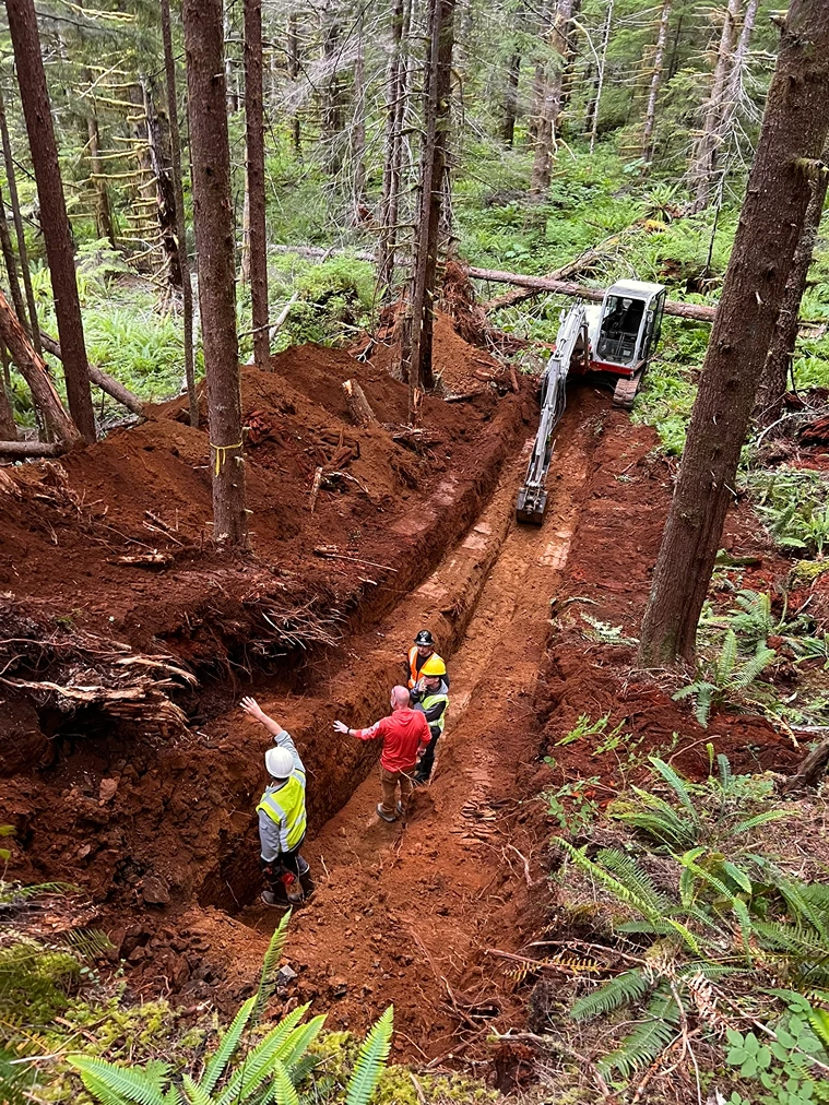 Precision Excavation for Earthquake Research in Olympic National Forest After 9