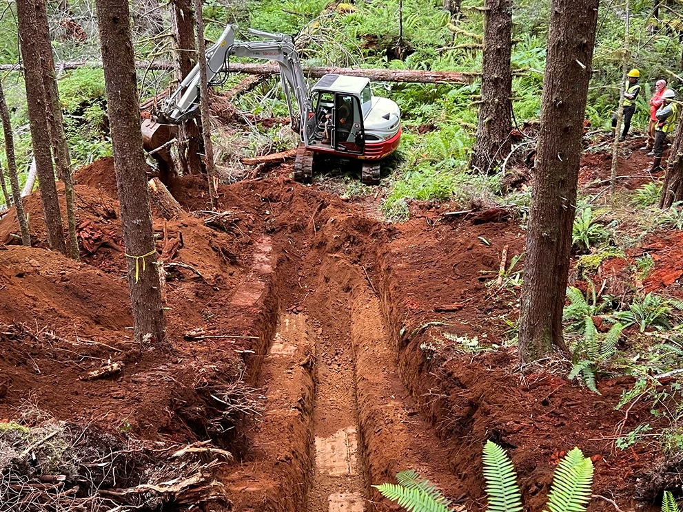 Precision Excavation for Earthquake Research in Olympic National Forest After Main Img