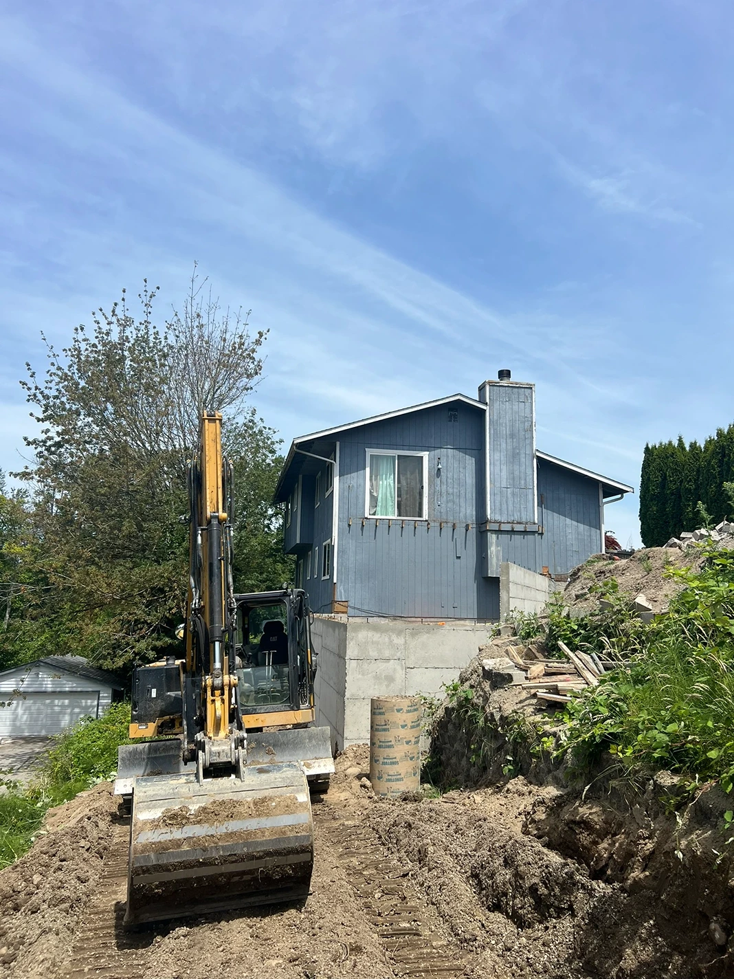 Preparing a Slope for New Construction in Des Moines, WA After Image 1