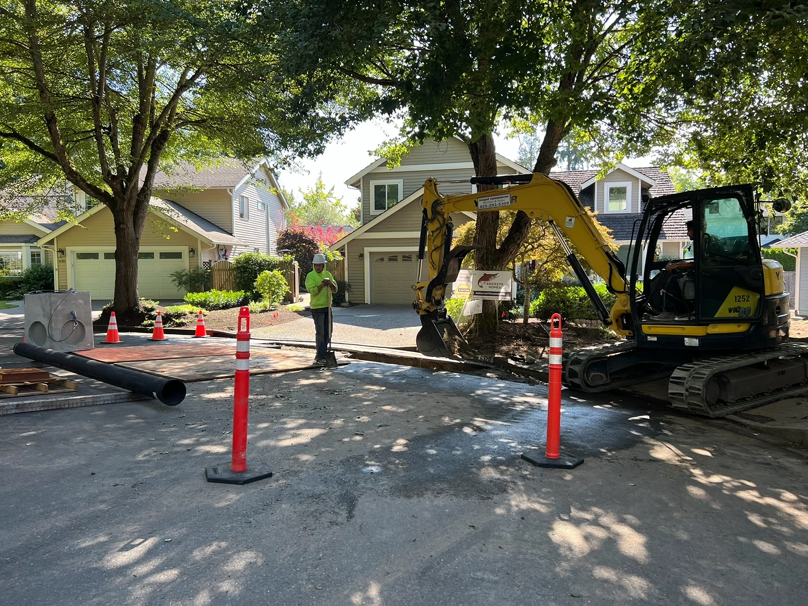 Relocating Drainage Infrastructure in Kirkland, WA Before 11