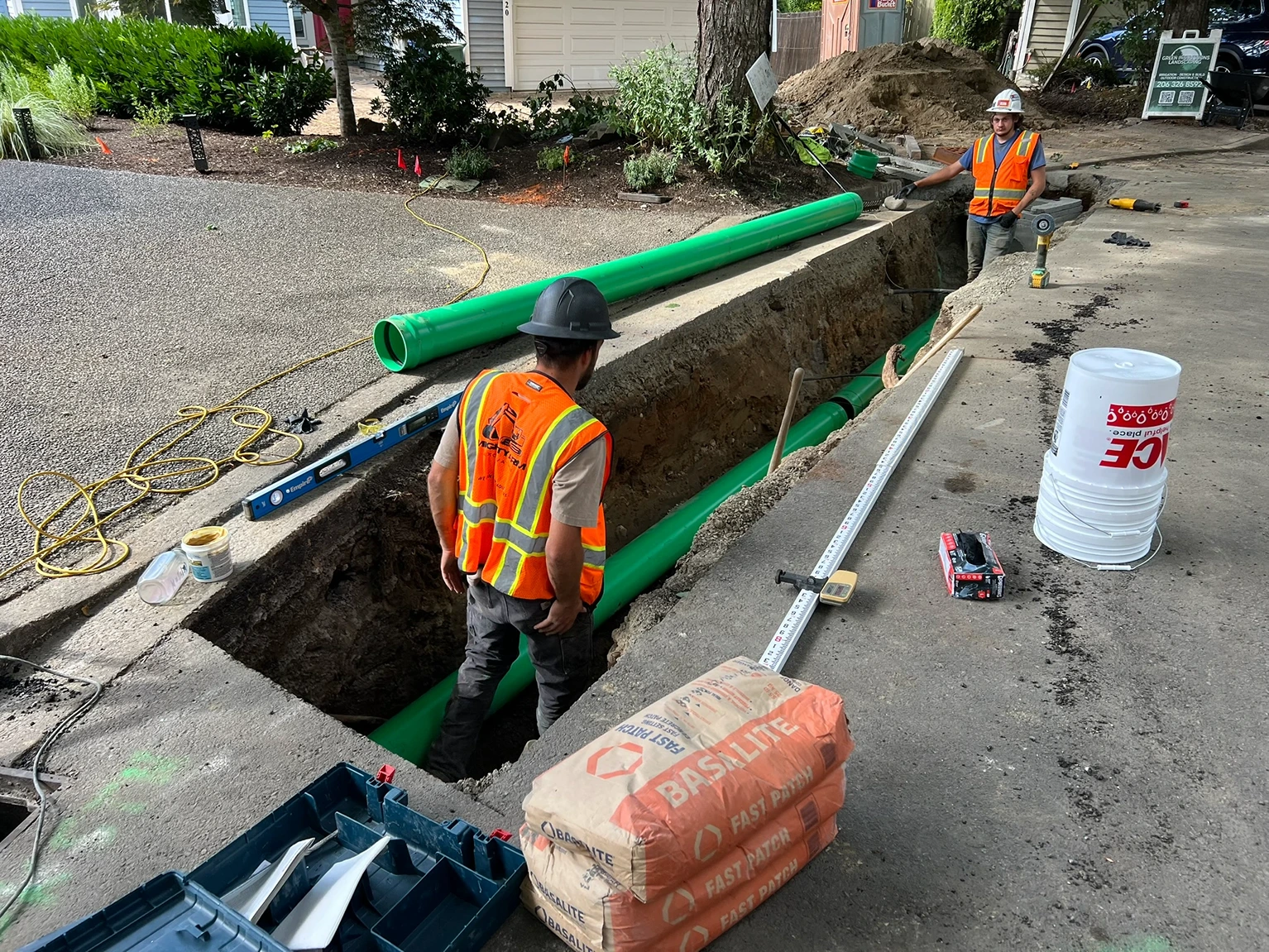 Relocating Drainage Infrastructure in Kirkland, WA Before 14