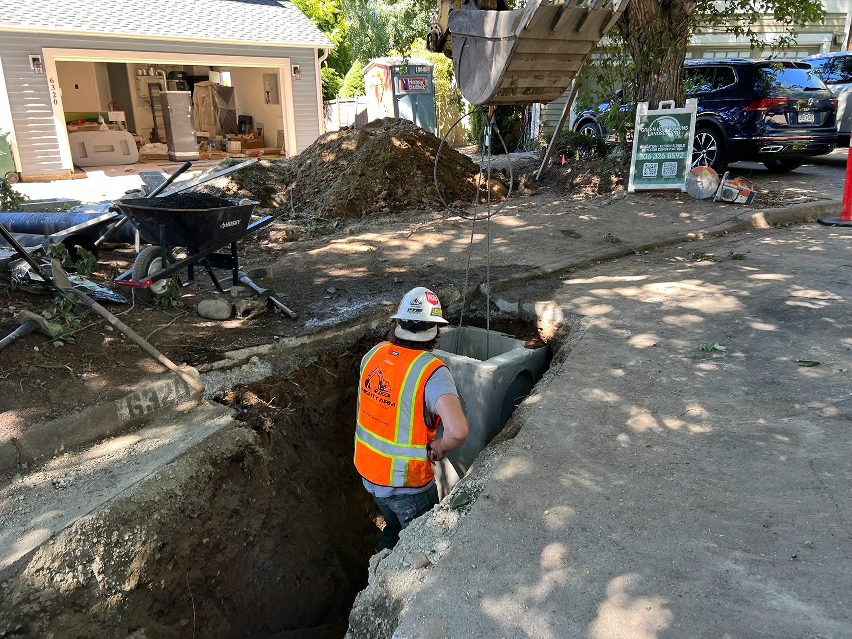 Relocating Drainage Infrastructure in Kirkland, WA Before 10