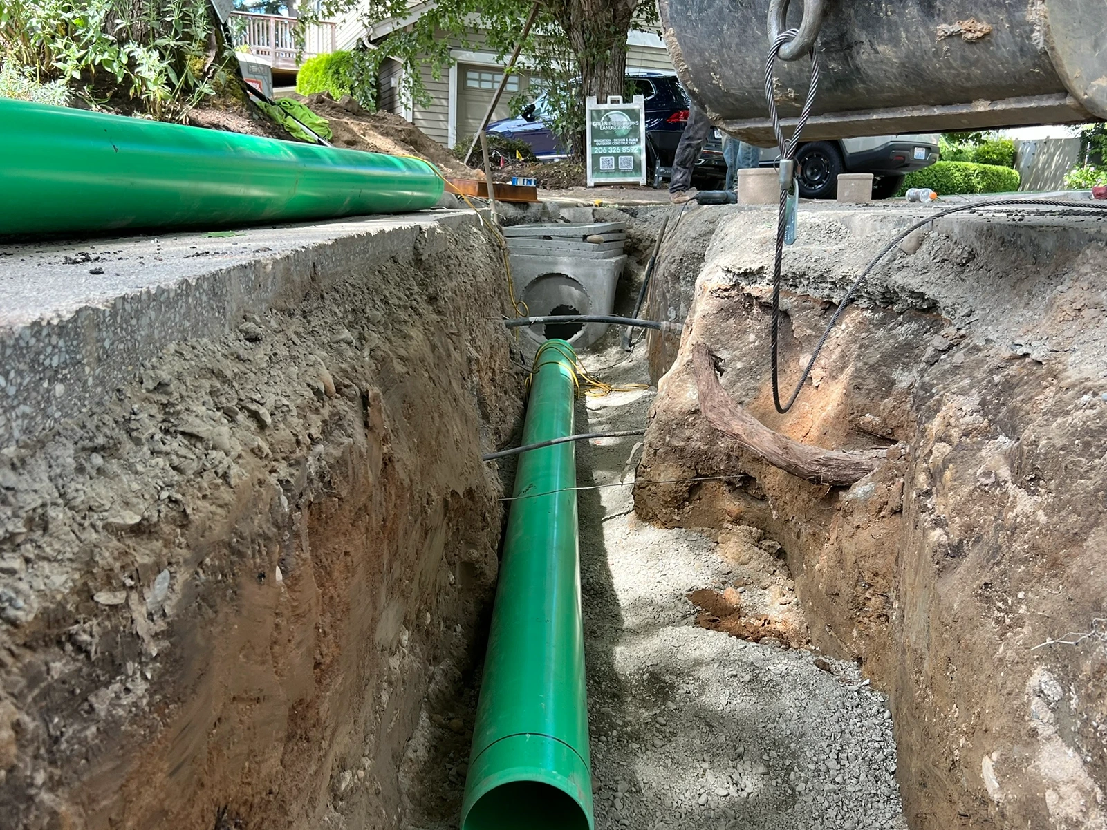 Relocating Drainage Infrastructure in Kirkland, WA Before 7