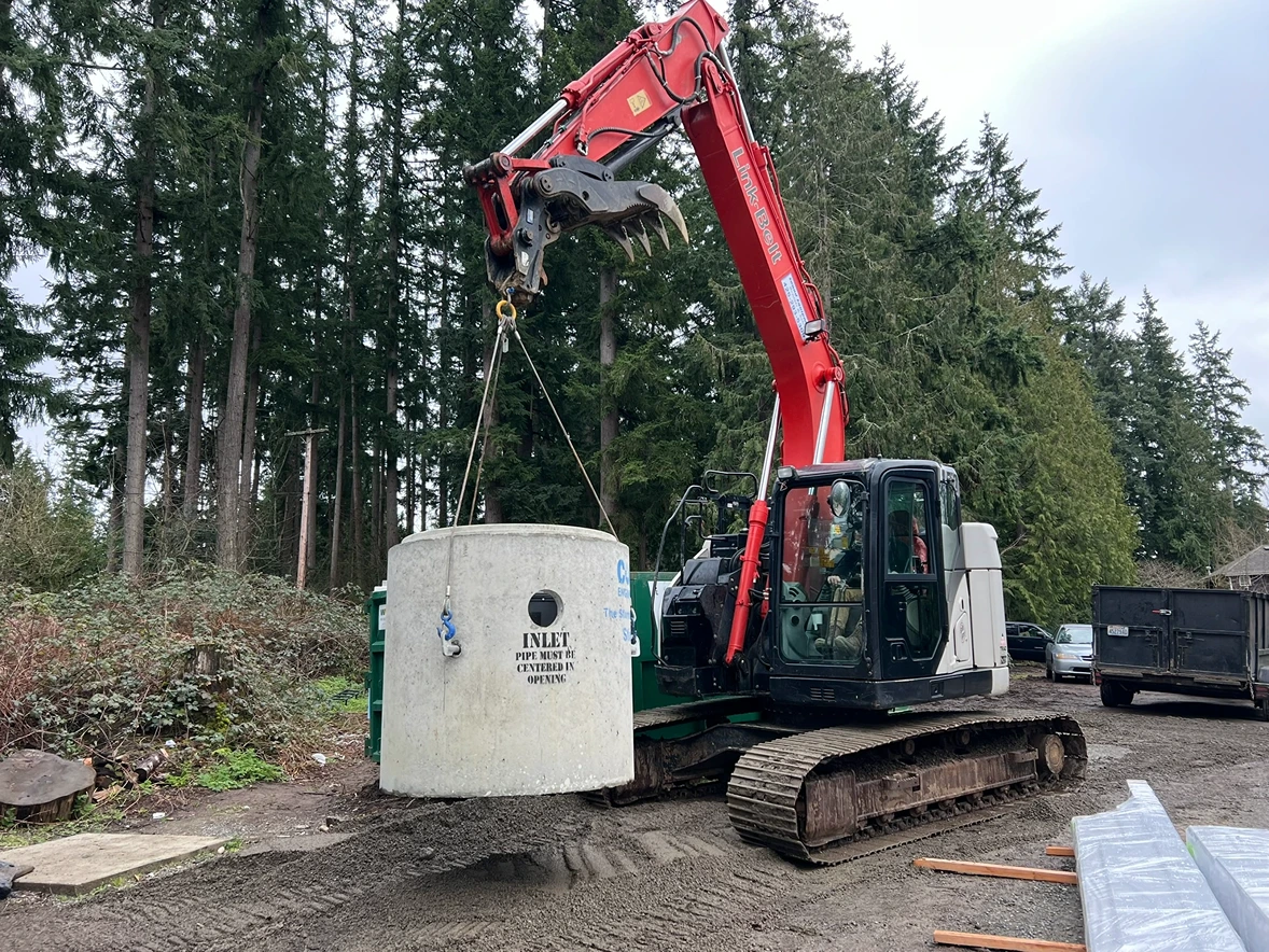 Stormwater Treatment Sitework in Sammamish, WA Process 1