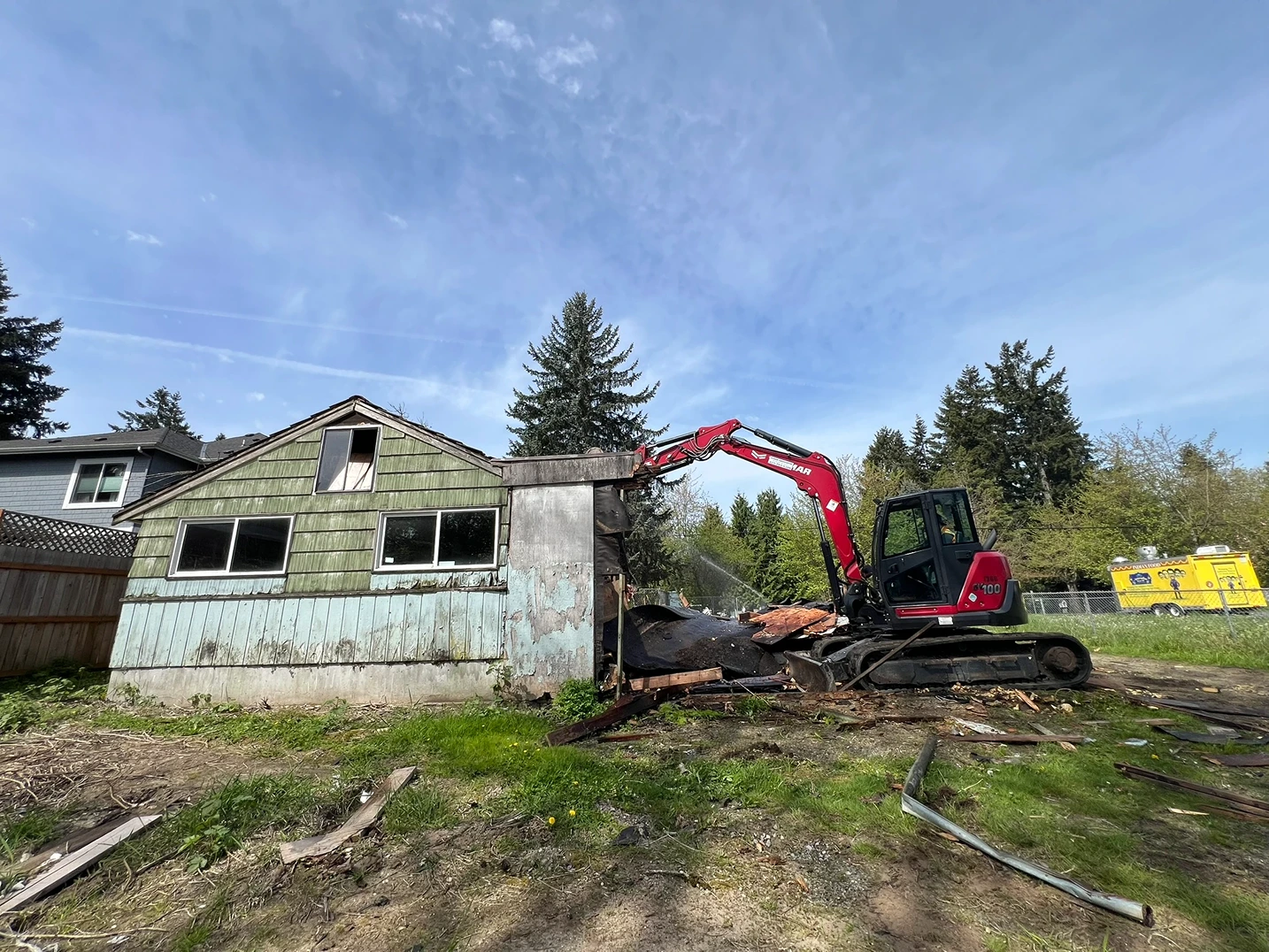 Full Site Demolition and Cleanup in Redmond, WA Before