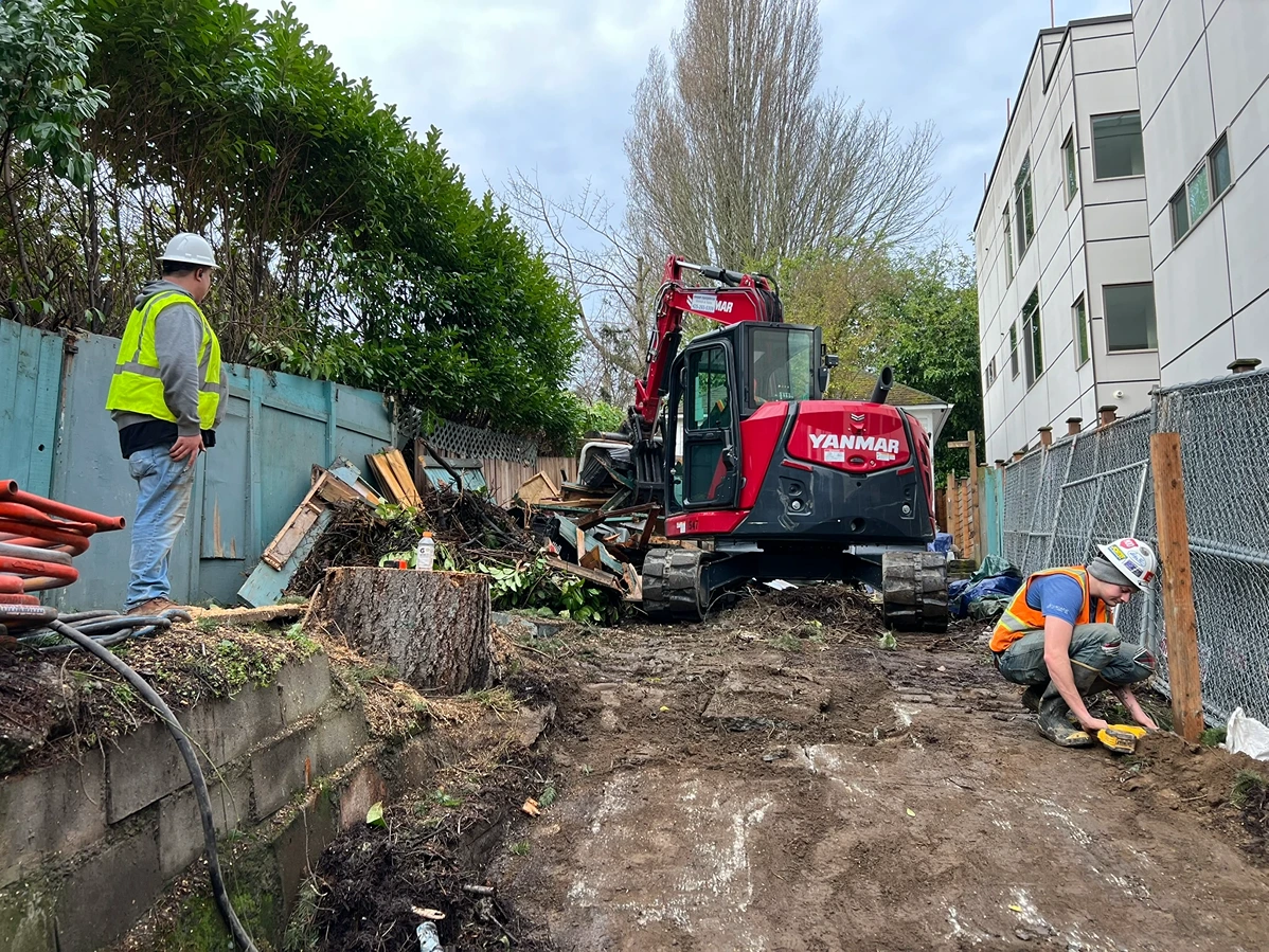 Full Site Prep for a New Development in Seattle, WA Before  4