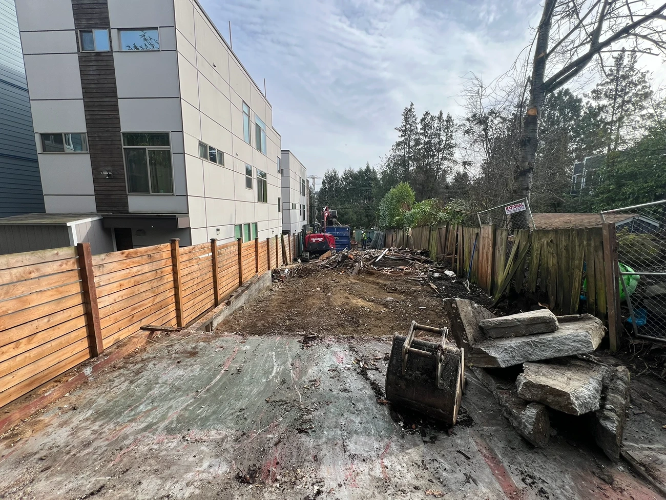 Full Site Prep for a New Development in Seattle, WA Before 3