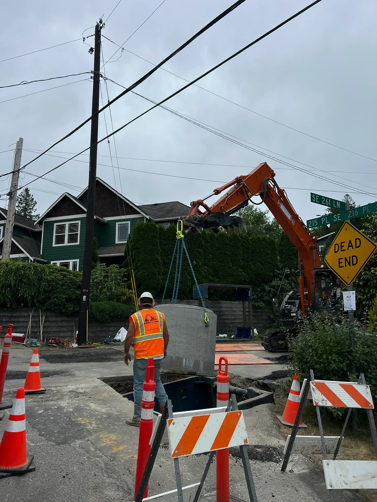 Sewer Cleanout and Manhole Installation in Maple Valley, WA Before Image 16