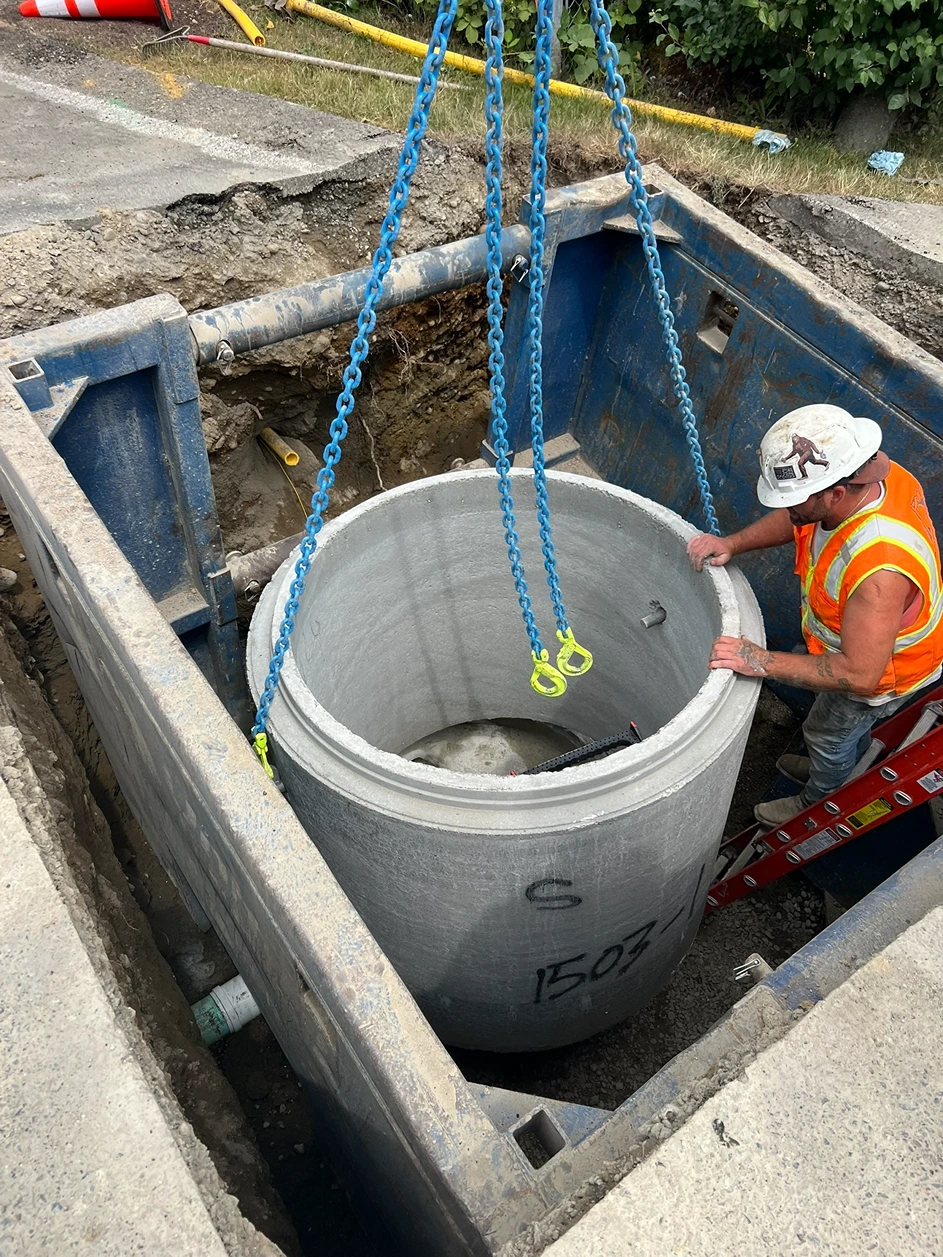 Sewer Cleanout and Manhole Installation in Maple Valley, WA Before Image 14