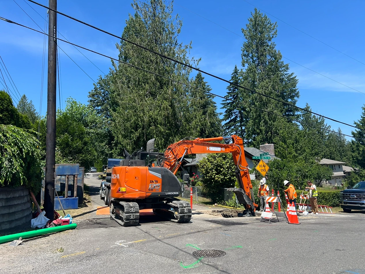 Sewer Cleanout and Manhole Installation in Maple Valley, WA Before Image 6