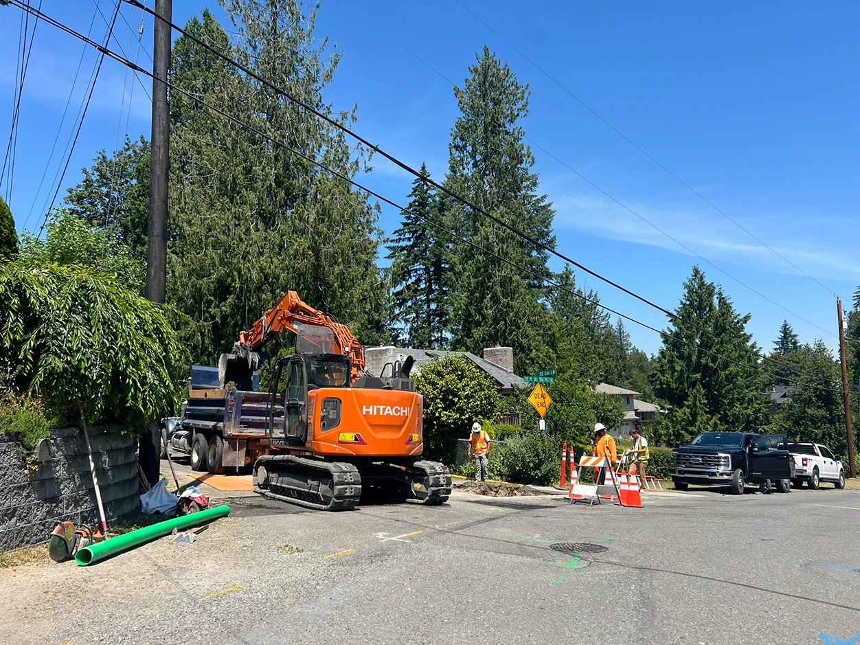 Sewer Cleanout and Manhole Installation in Maple Valley, WA Before Image 7