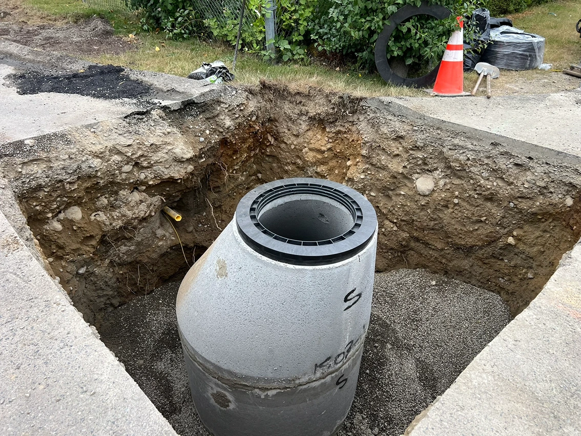 Sewer Cleanout and Manhole Installation in Maple Valley, WA After Image 4