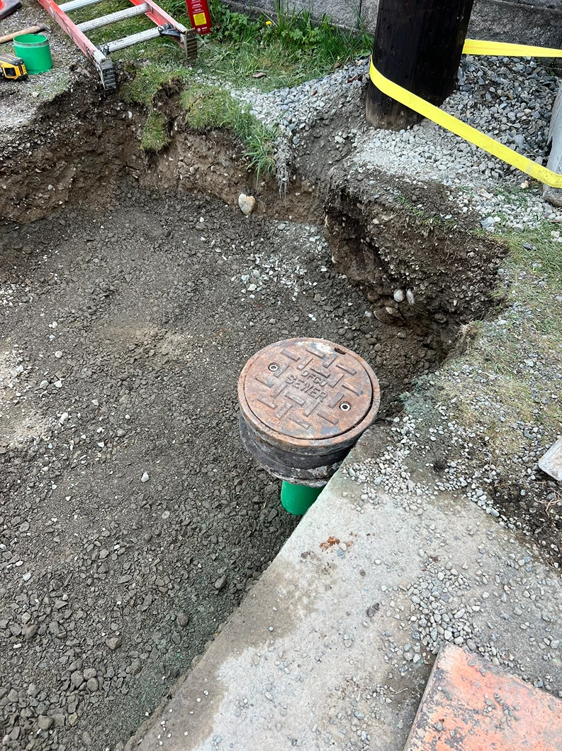 Sewer Cleanout and Manhole Installation in Maple Valley, WA After Image 1