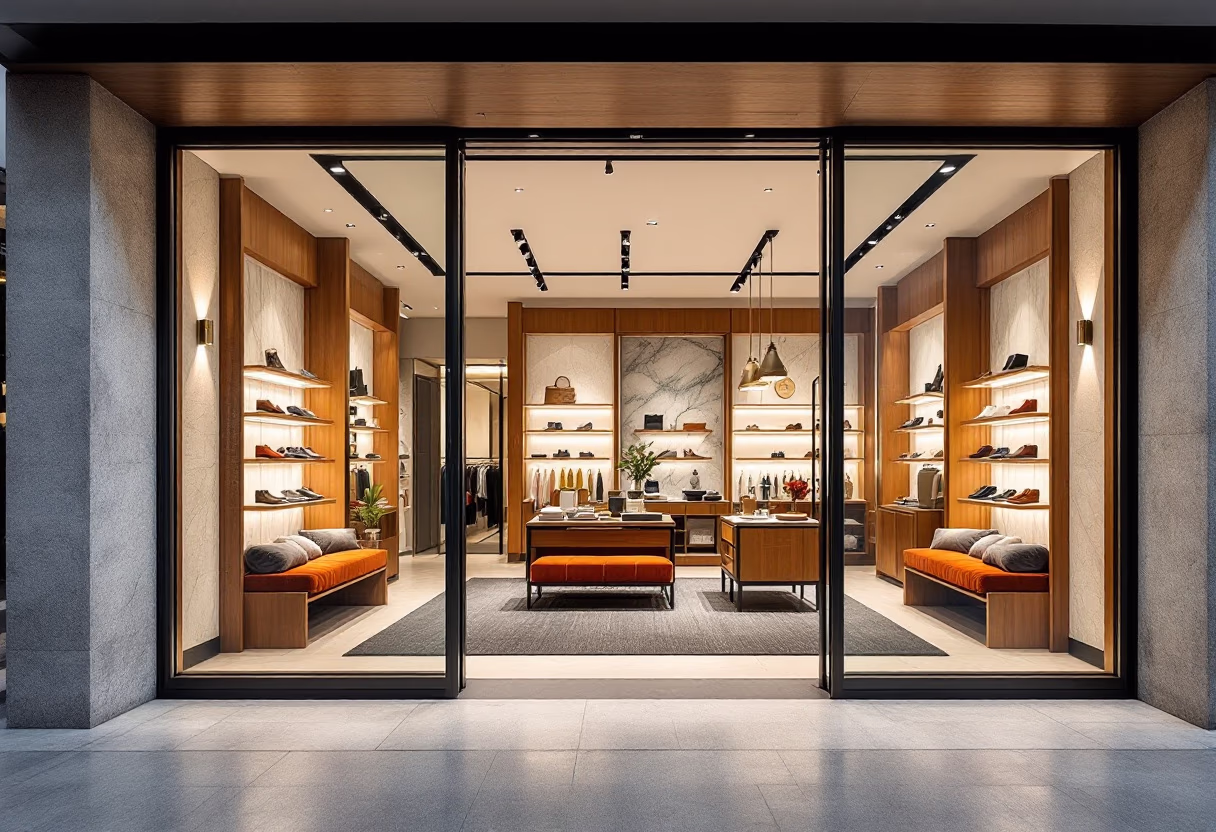 image of storefront (for a footwear store)