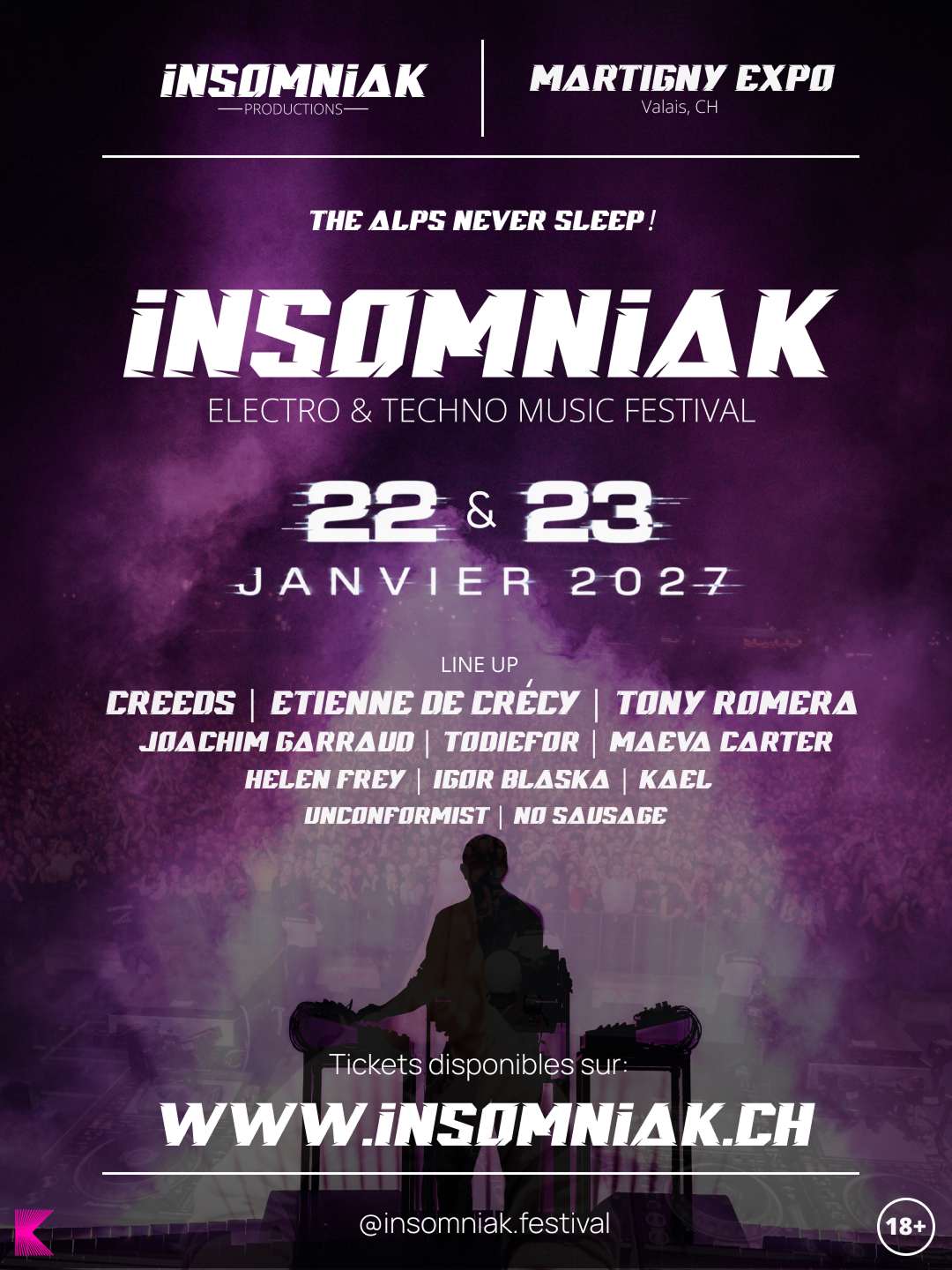 Insomniak - Affiche du festival