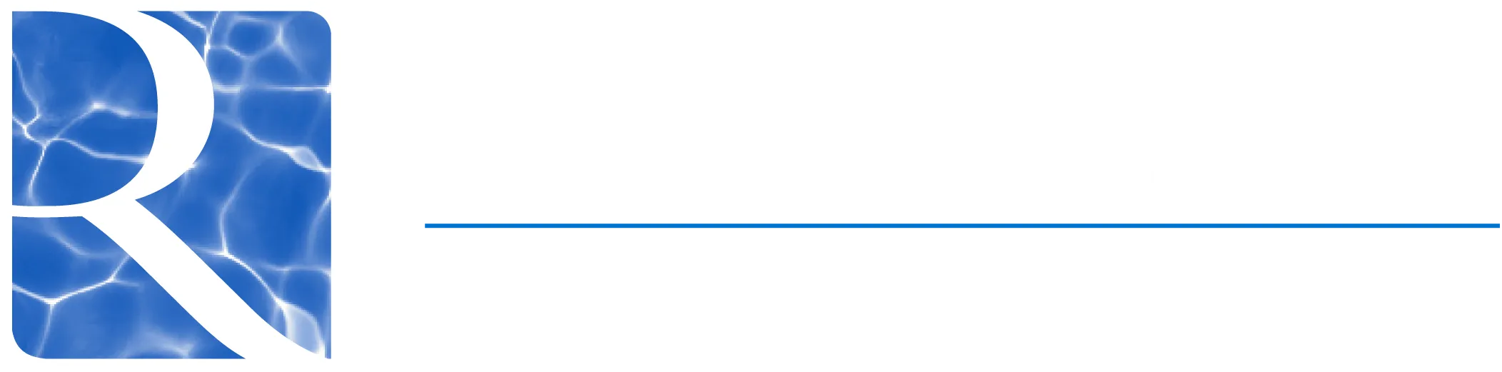 Riverpoint Wealth Management logo with white text and a stylized R on a blue water background.