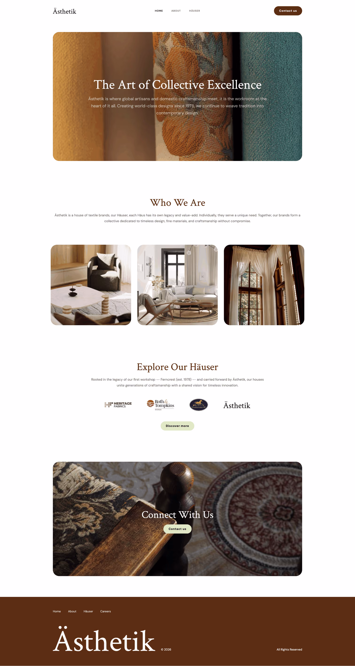 Ästhetik website built by Secret Agency