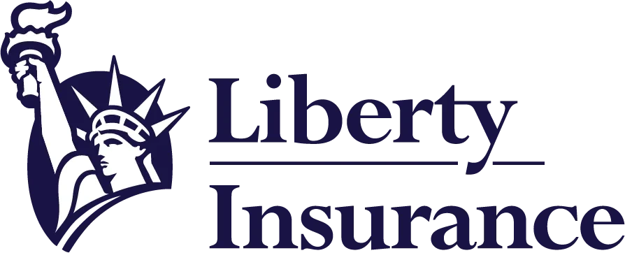 Liberty Insurance logo with Statue of Liberty icon and text.