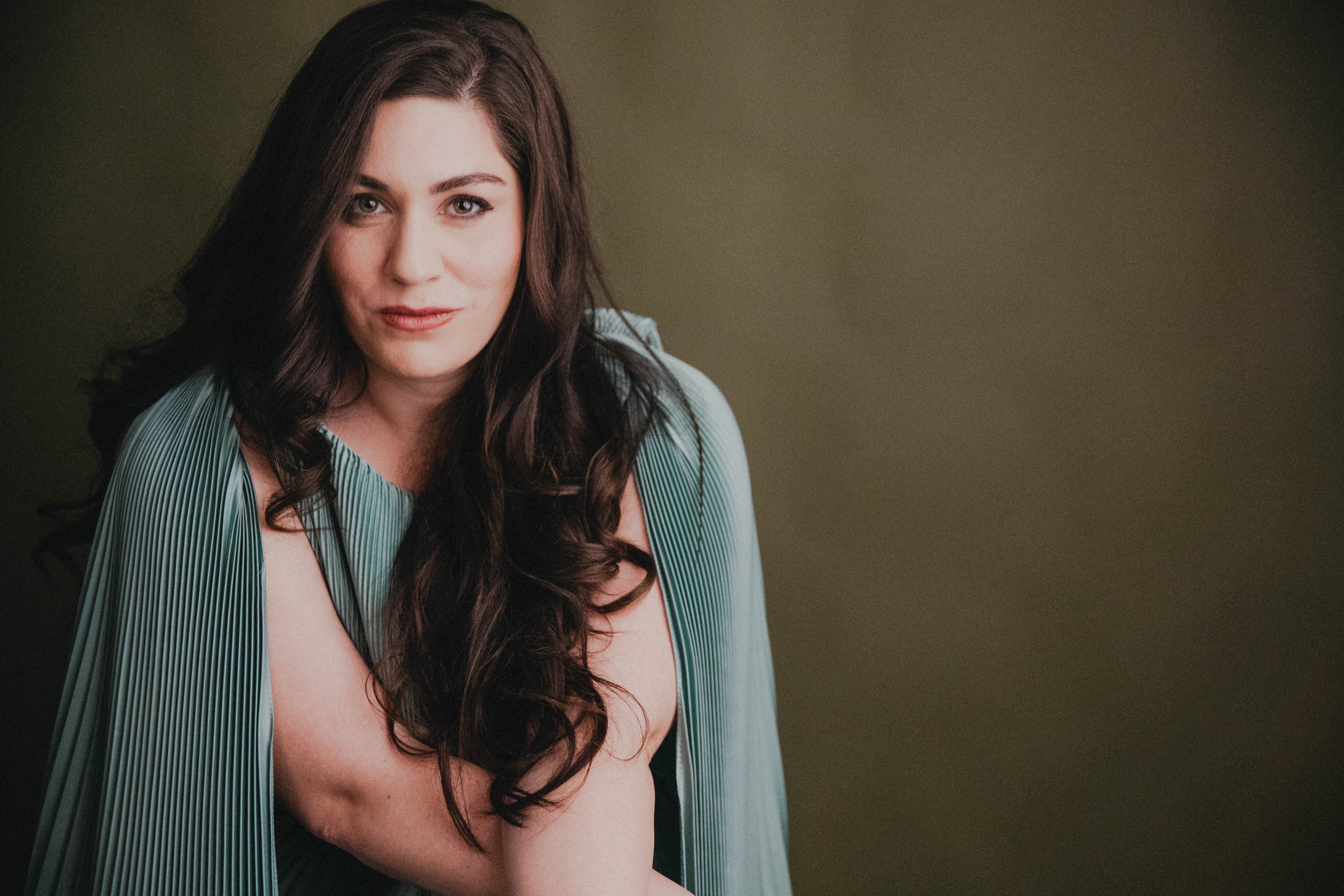 Image of woman in a Green Dress