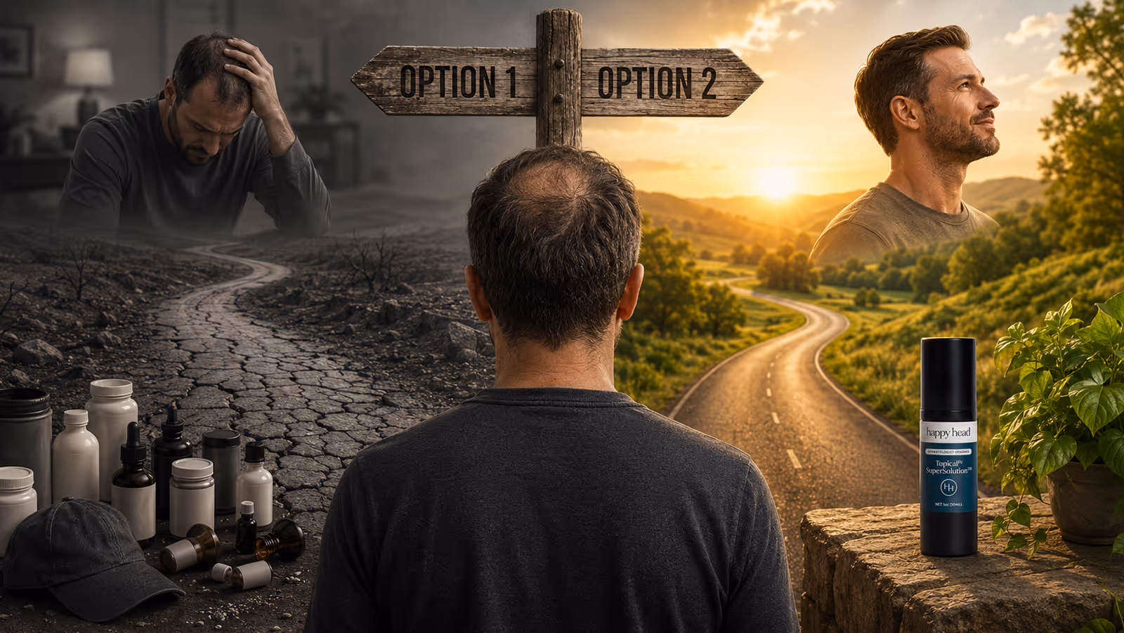 Two paths choice