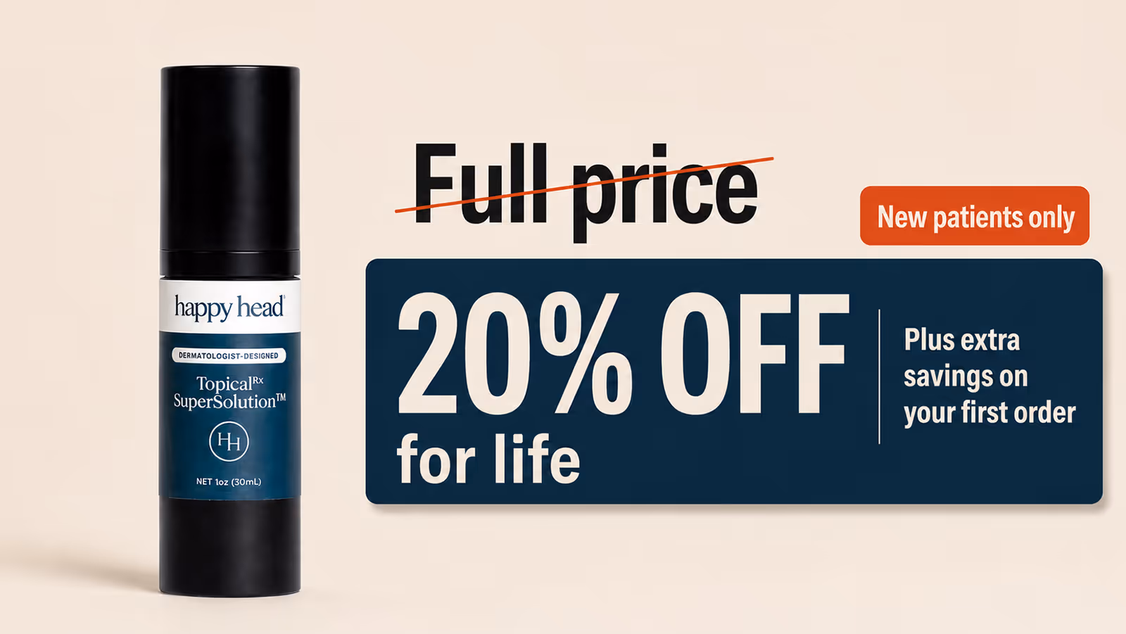 20% off for life discount