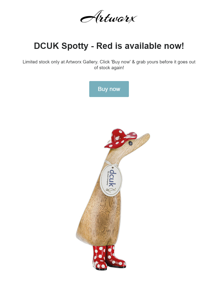 stock email examples from Artworx