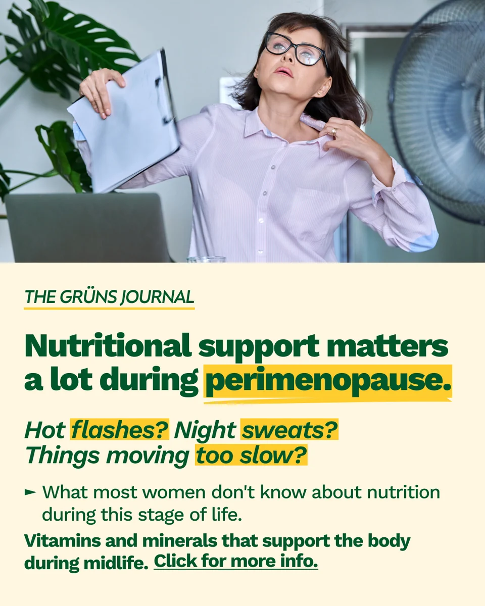 Grüns life stage and condition: Journal Hot Flashes