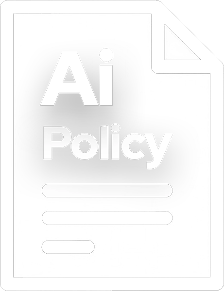 A large icon of an ai policy in 2D