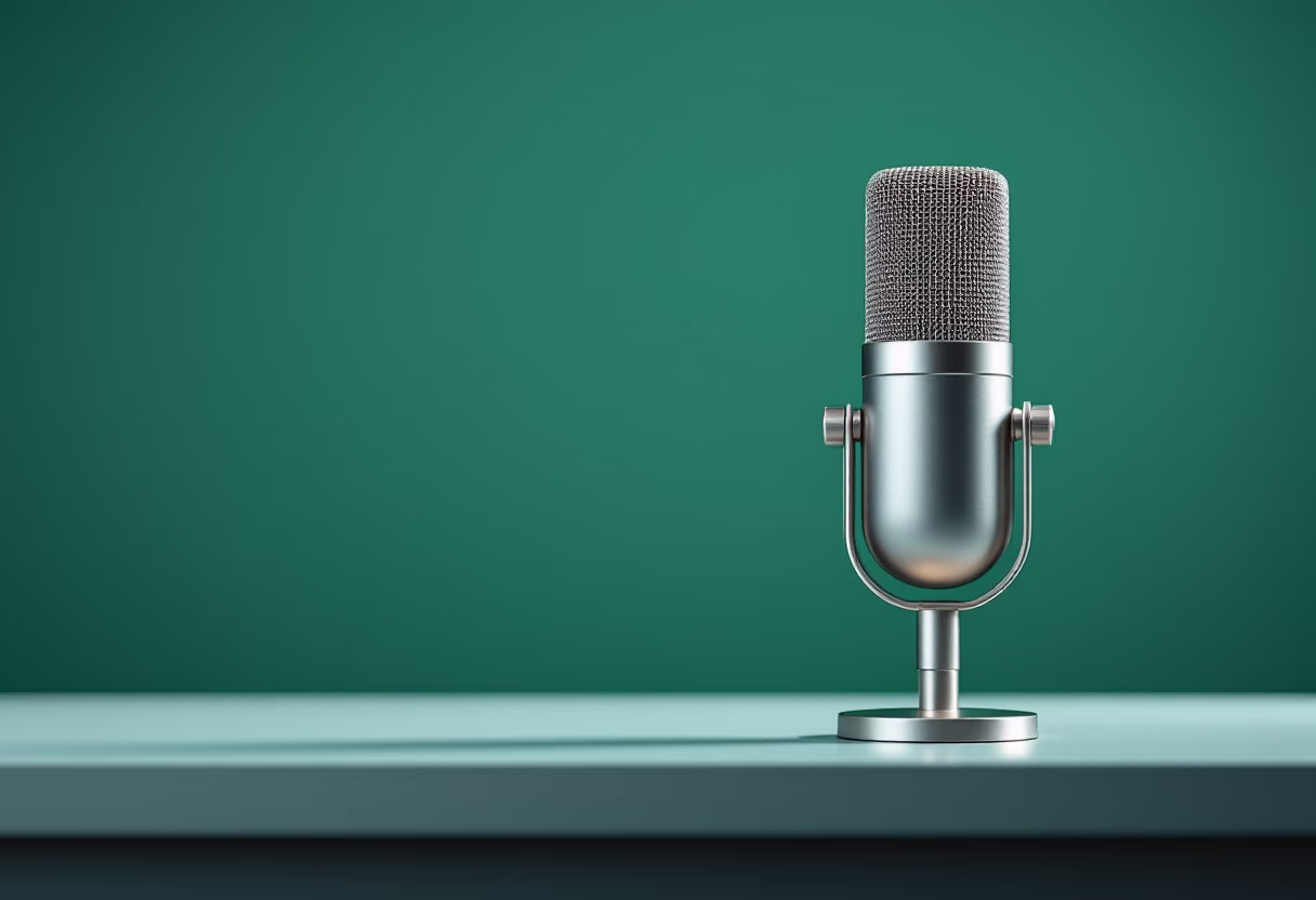 image of microphone and soundboard