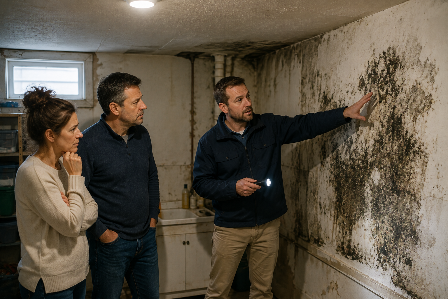 Mold on an interior wall