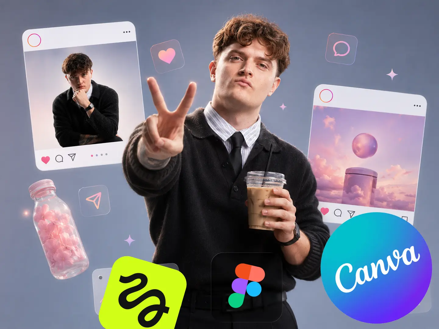smm design in canva course with higgsfield
