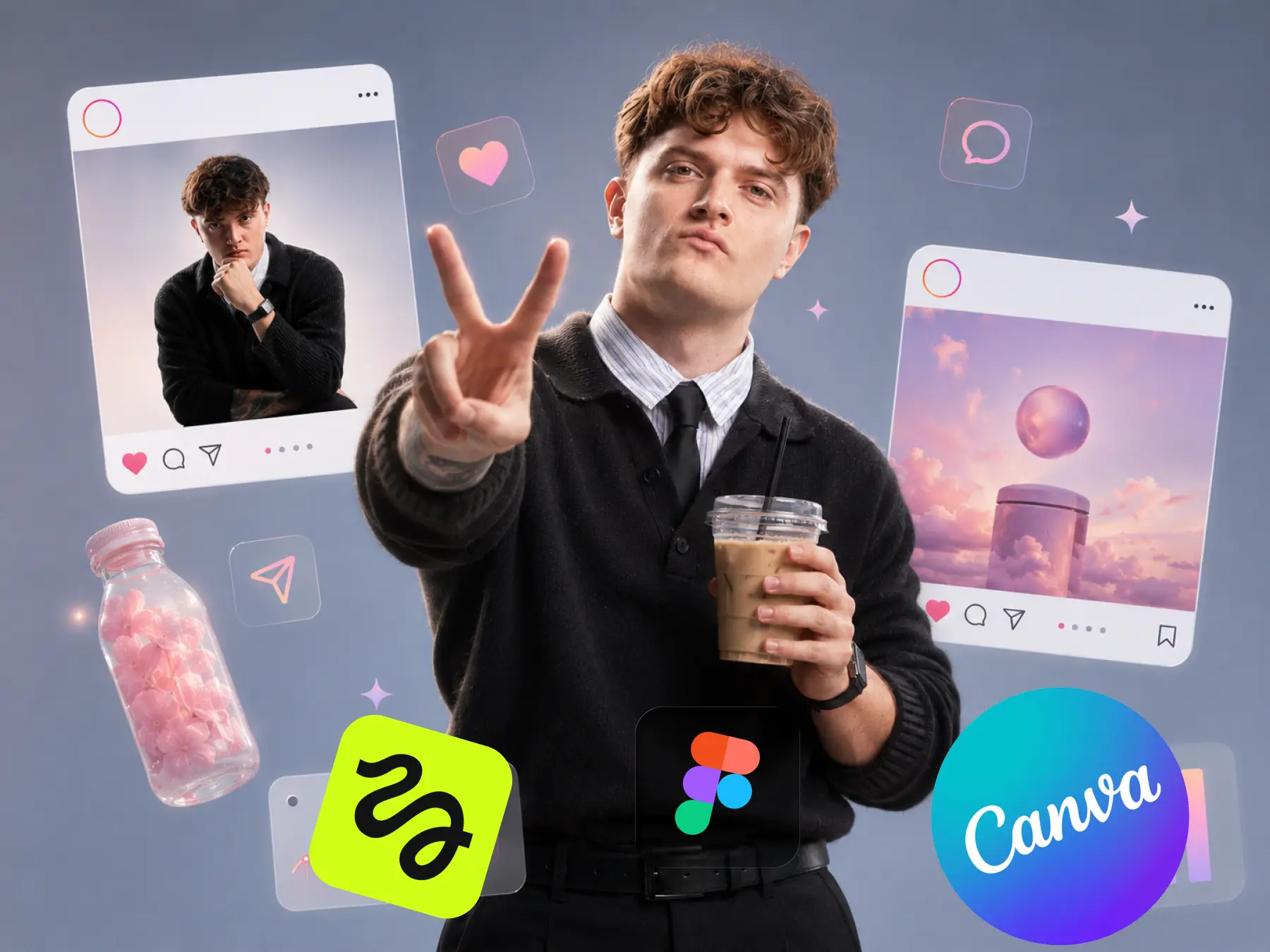 smm design in canva course with higgsfield