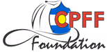 Logo with Colorado flag design forming CPFF and the word Foundation beneath it.