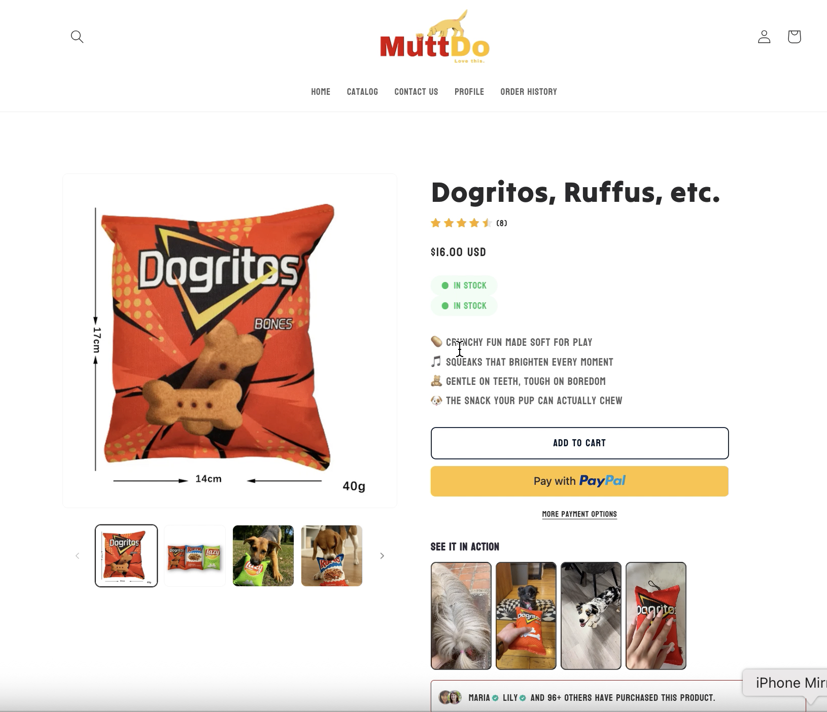 MUTTDO pet brand website concept designed by Rache Mercado.