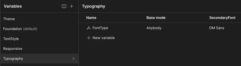 Typography webflow