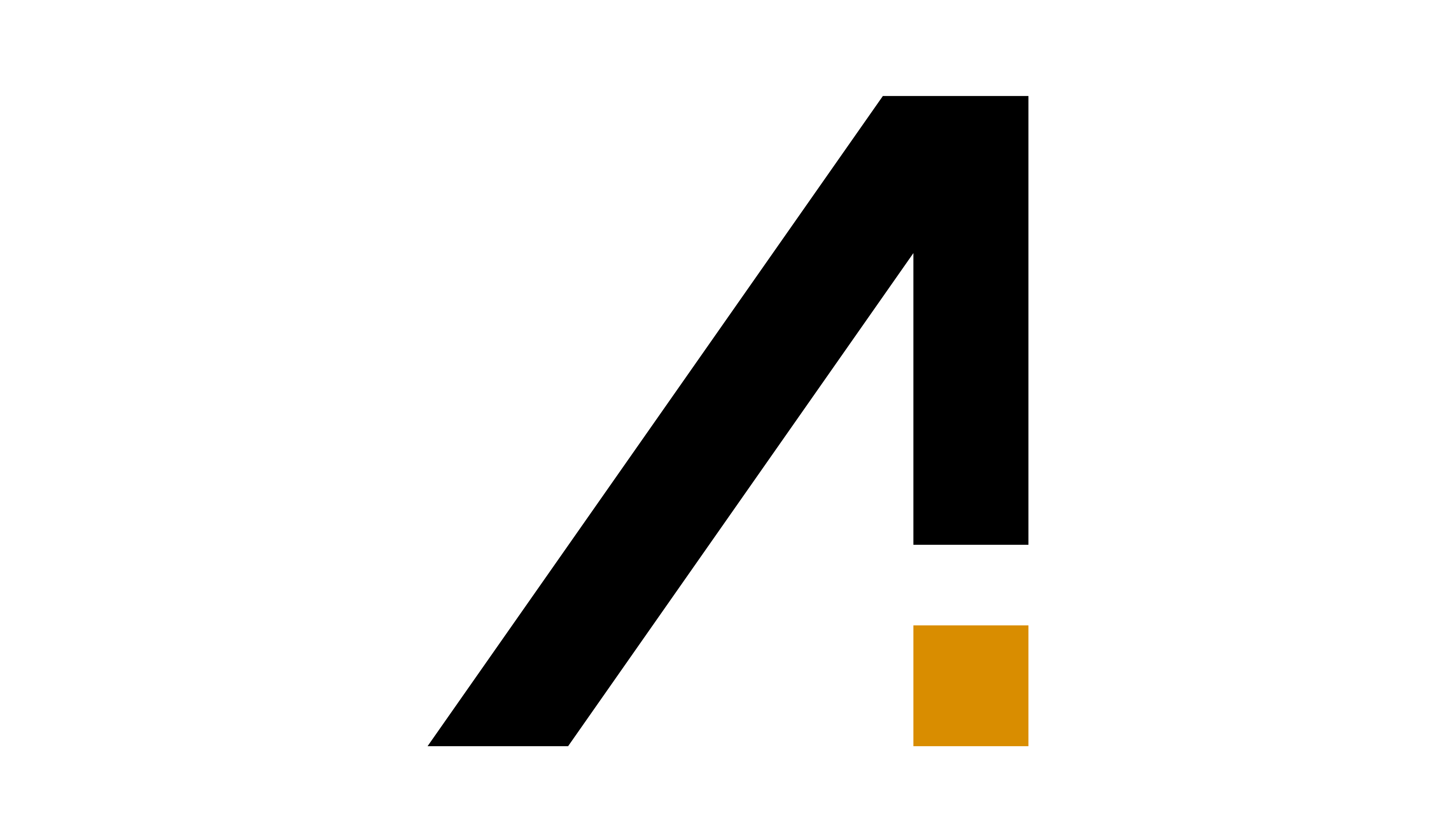 Asym Design logo with stylized black and orange geometric shapes on a transparent background.