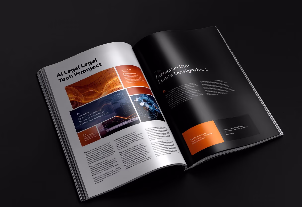 [digital project] image of past client project in a magazine (for an ai legal tech company)