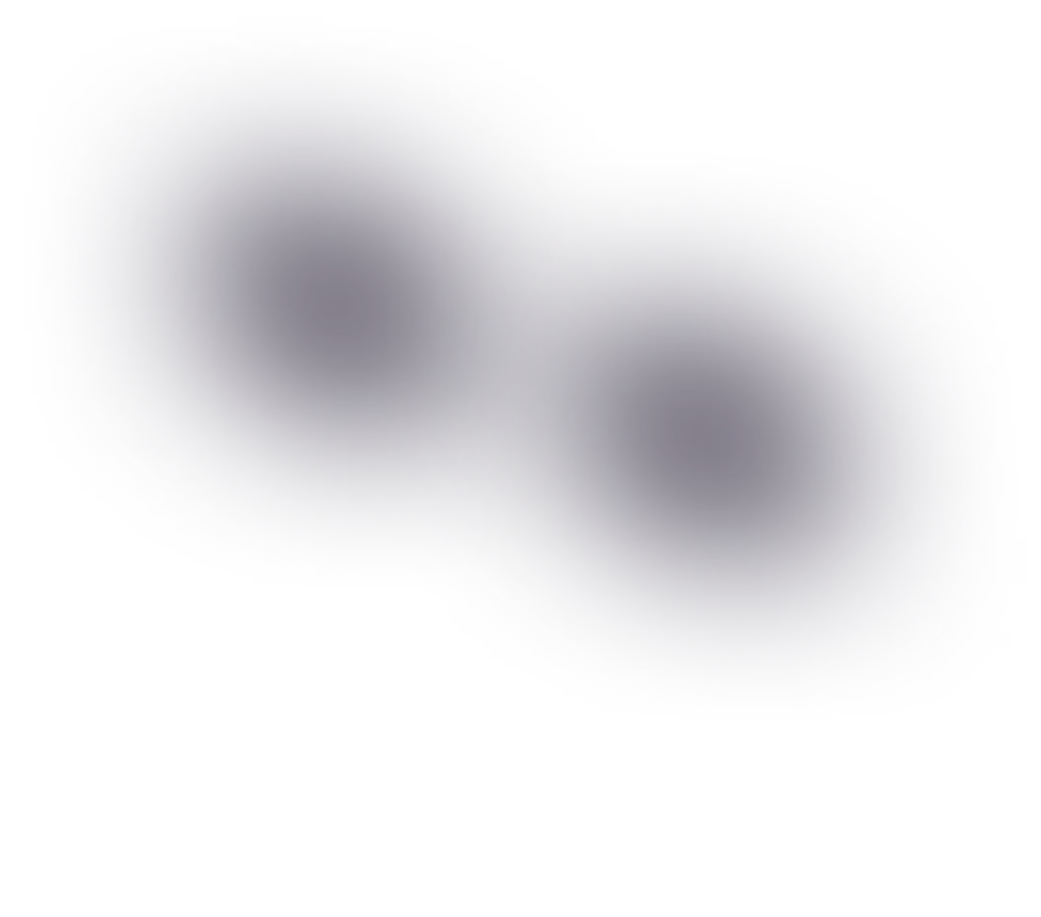 Abstract dark blue overlapping circular shapes with a soft blurred edge on a transparent background.
