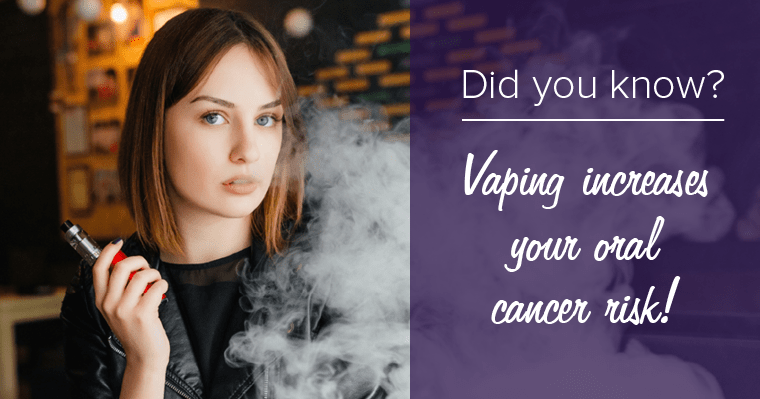 Vaping and oral cancer risk