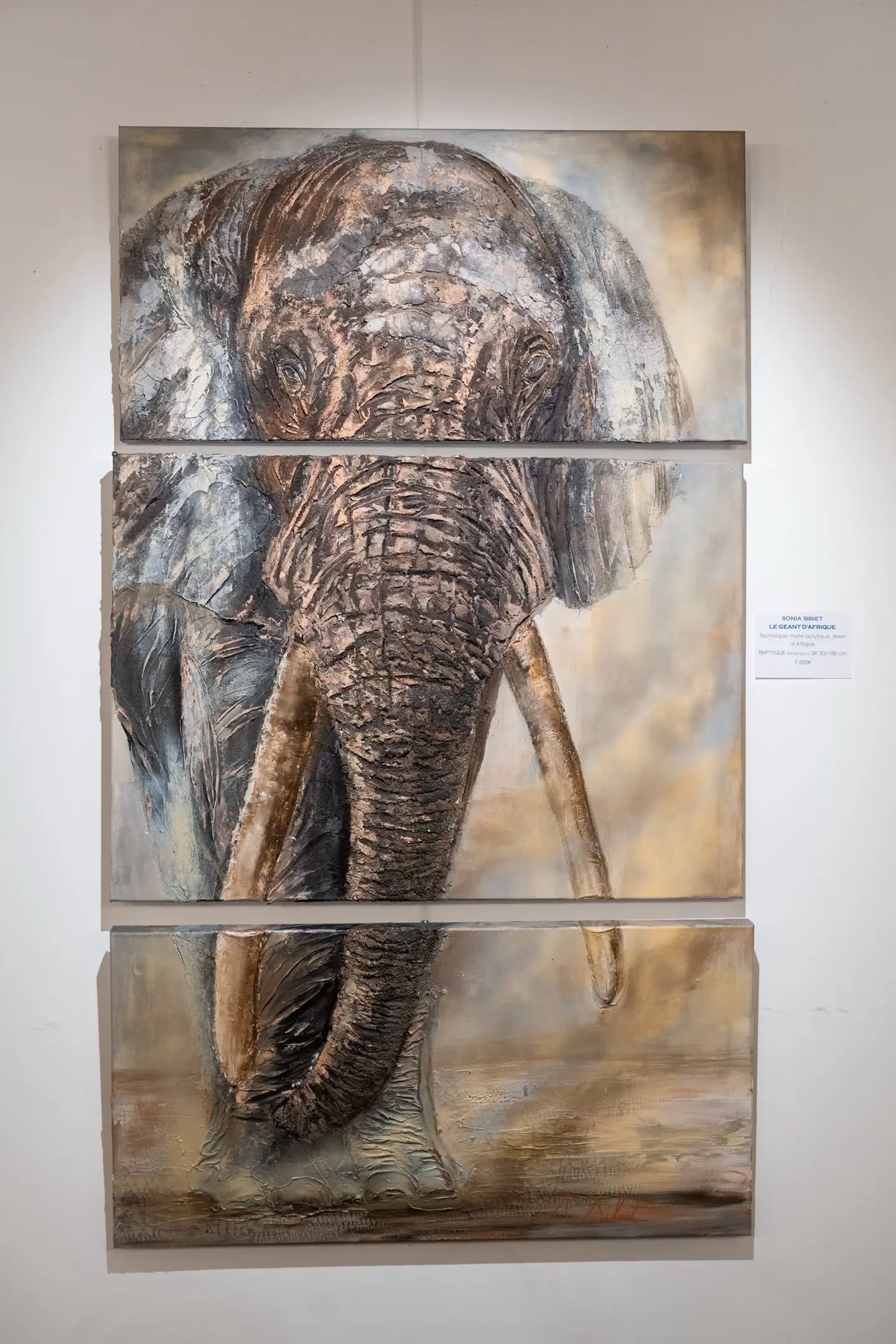 Le géant d'Afrique, peinture original de Sonia Sibiet