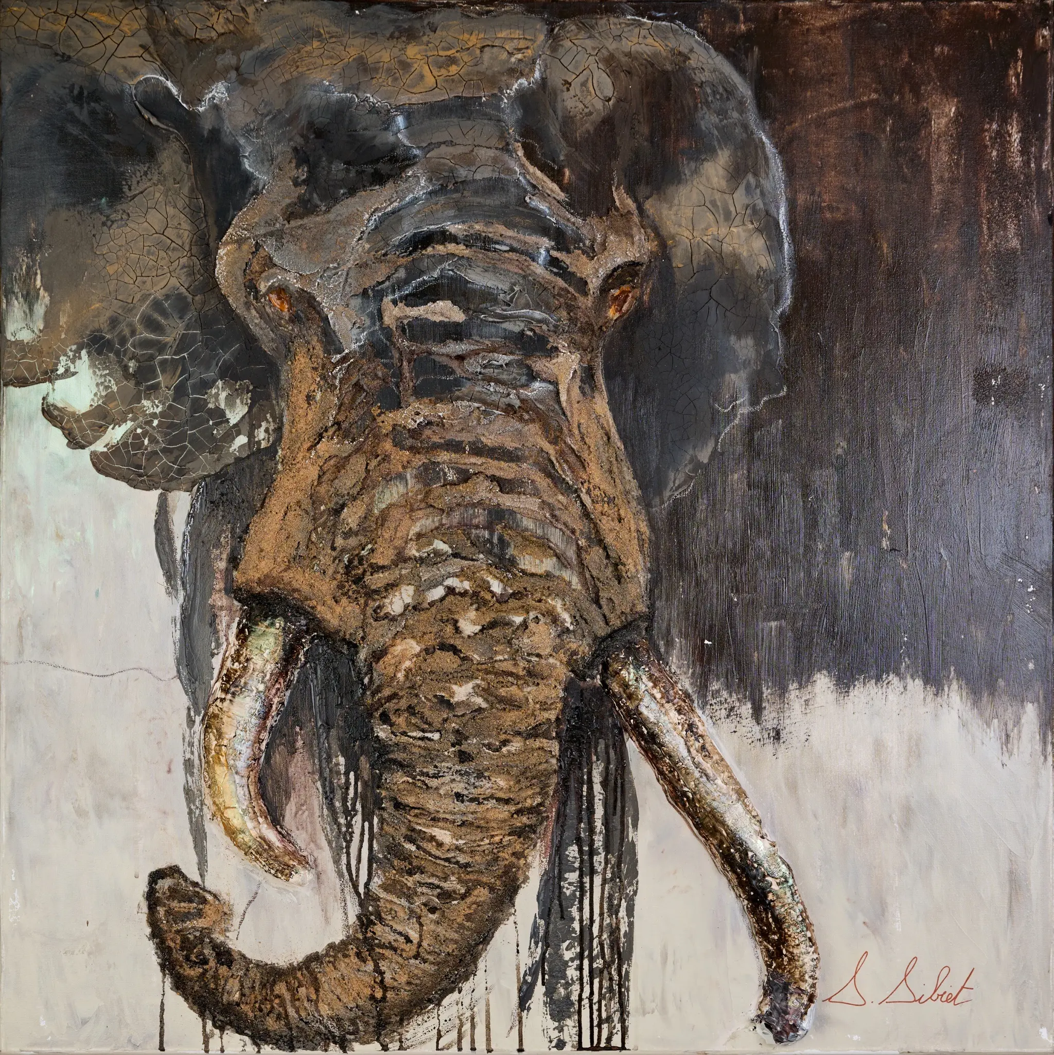 La charge, peinture original de Sonia Sibiet