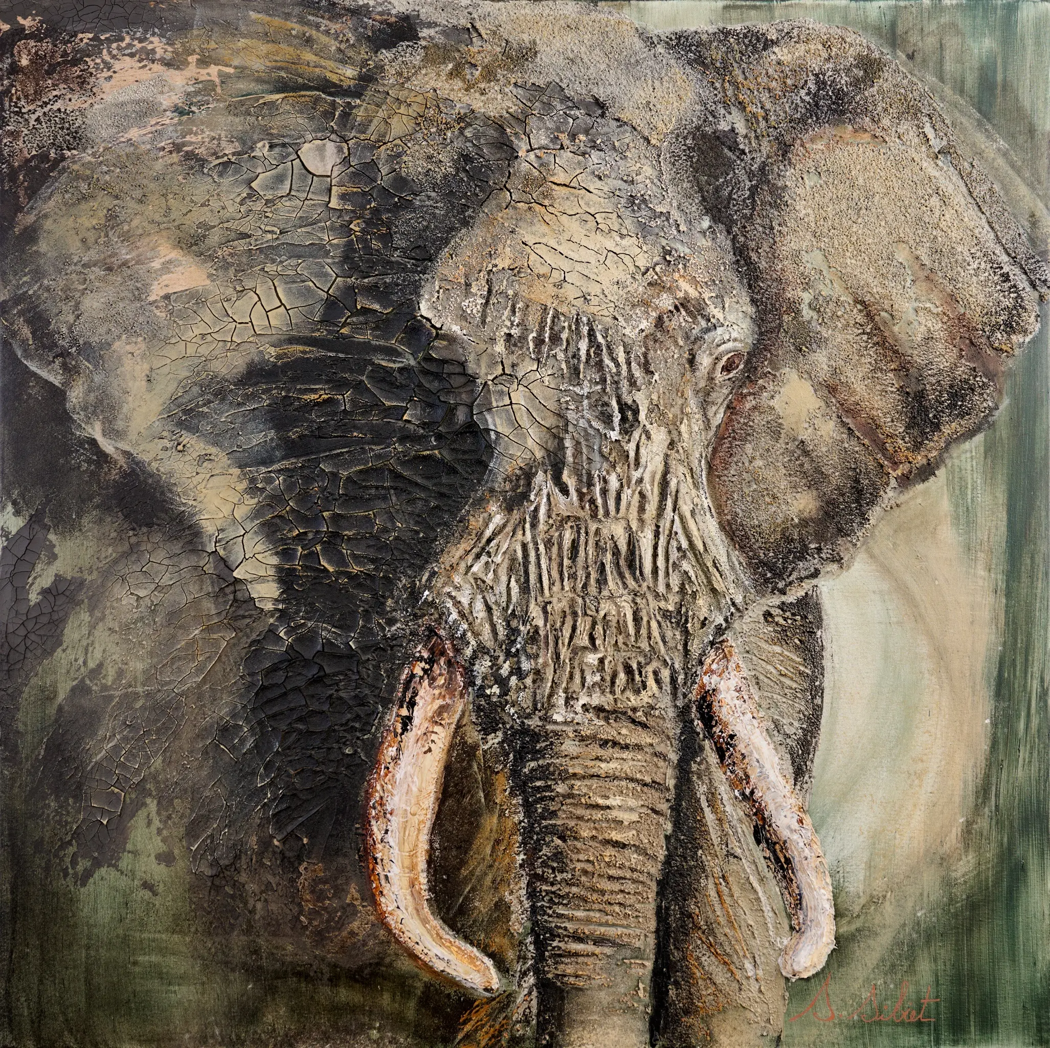 Hors de la nuit, peinture originale de Sonia Sibiet