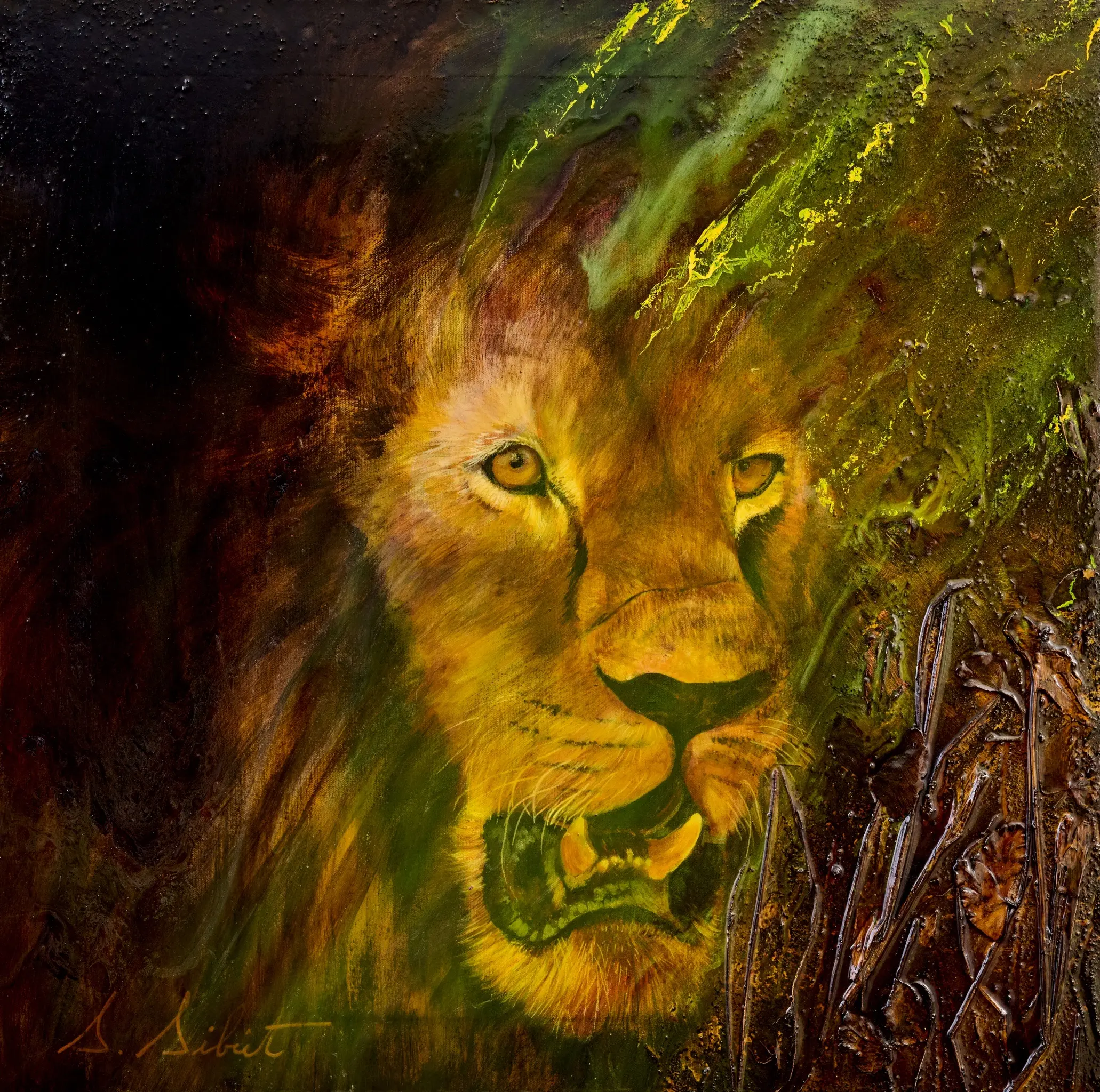 Carnivore, peinture originale de Sonia Sibiet