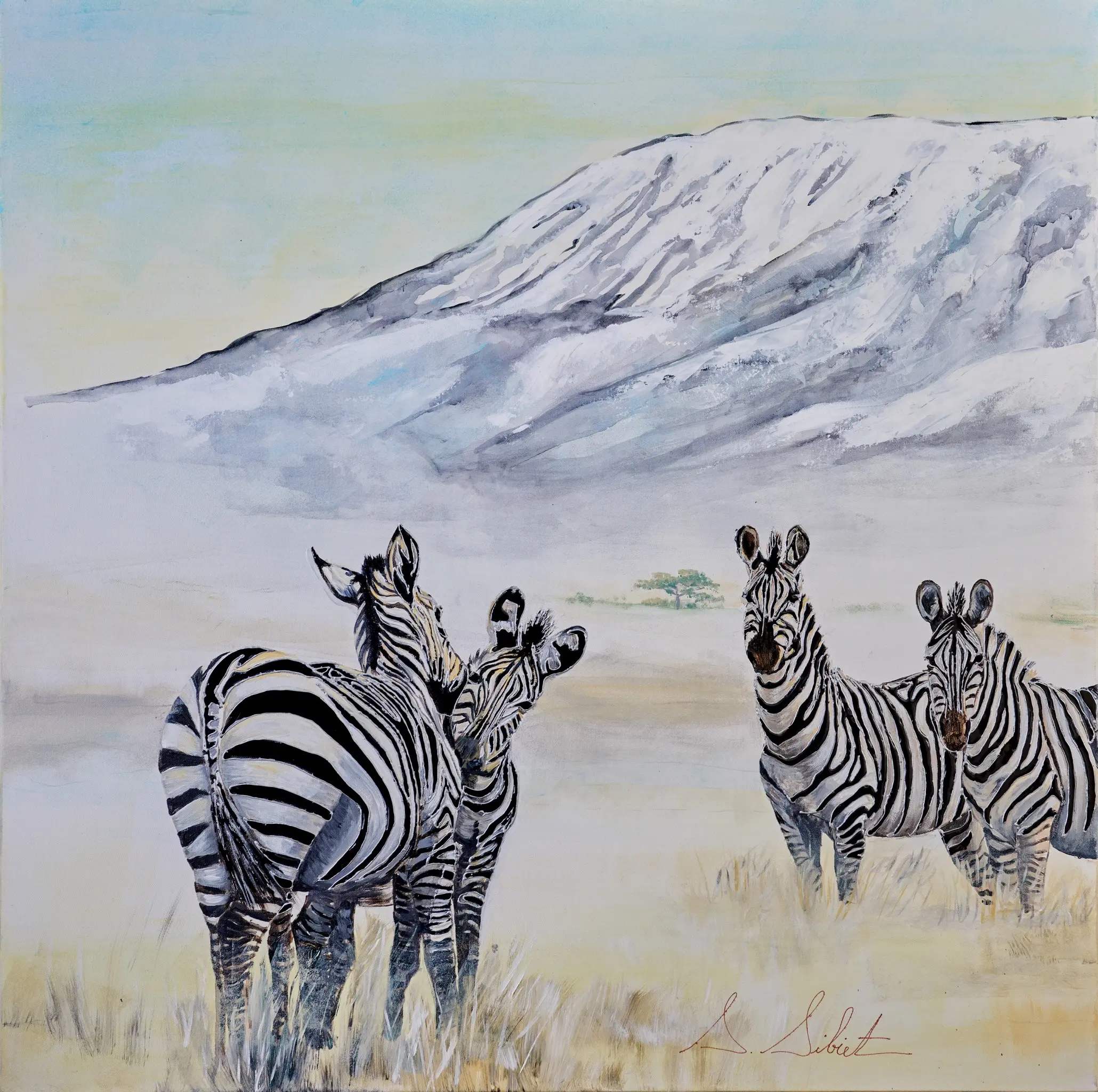 Kilimandjaro paradis de Tanzanie | Œuvre originale | Sonia Sibiet